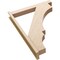 Ekena Millwork 5 1/2-in W x 34-in D x 46-in H Balboa Block Rough Cedar Woodgrain TimberThane Outlooker, Primed Tan OUTUR055X34X46BOA44RCPR - alternate 5